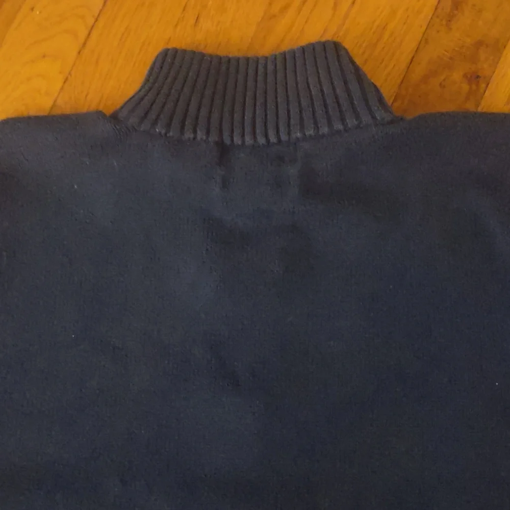 Men's Polo Ralph Lauren Blue Zip-Up Sweater Size LARGE - Picture 7 of 8